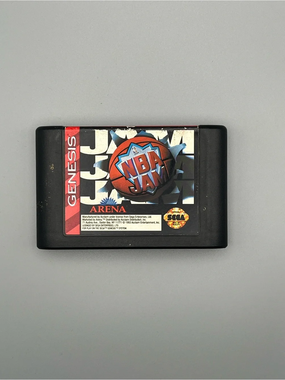Sega Genesis NBA Jam Game Cartridge